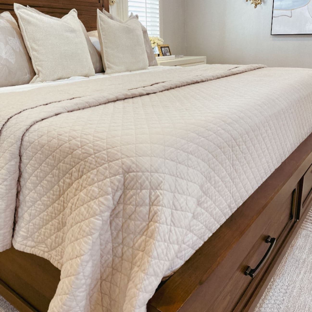 Belgian Flax Linen Rich Cotton Blend Quilt Sets - 4 Colors