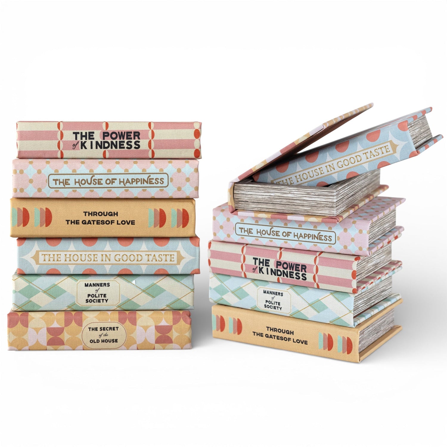 Mid-Century Retro Storage Book Boxes