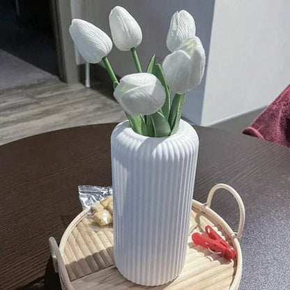 Ribbed Tall Vases - 2 Colors