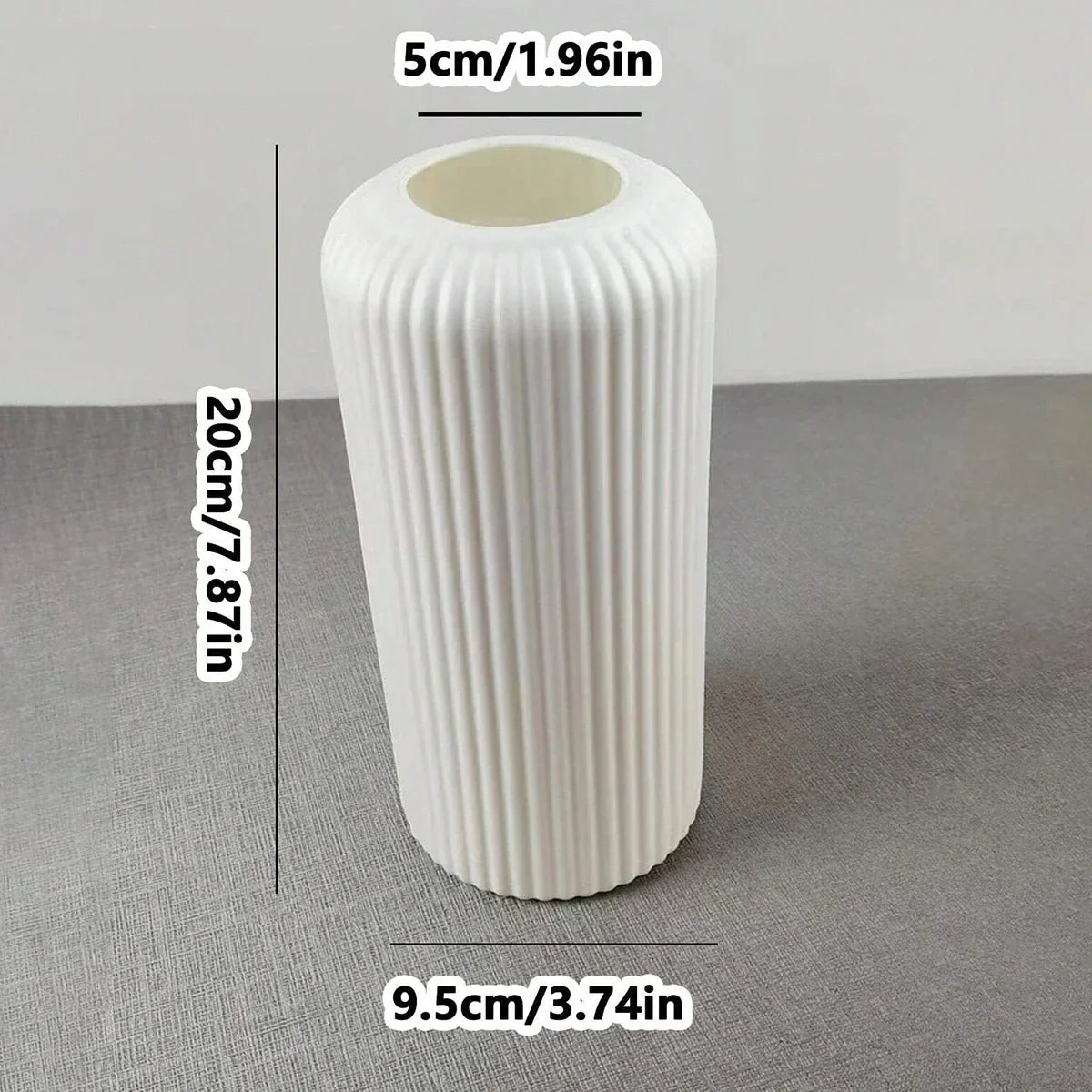 Ribbed Tall Vases - 2 Colors