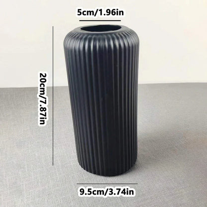 Ribbed Tall Vases - 2 Colors