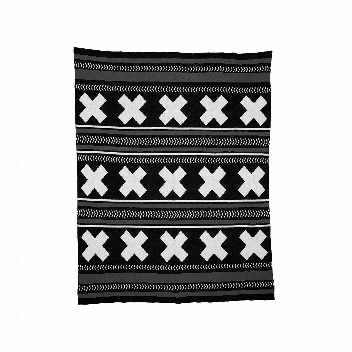 60" x 80" Jumbo Mesa - Cotton Sustainable Knit Rustic/ Lodge Throw Blanket