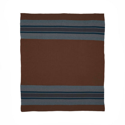 Lodge Stripe - Cotton Sustainable Knit Throw Blanket