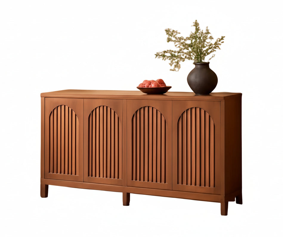 57 InchModern  Farmhouse Sideboard Cabinet With Adjustable Shelves