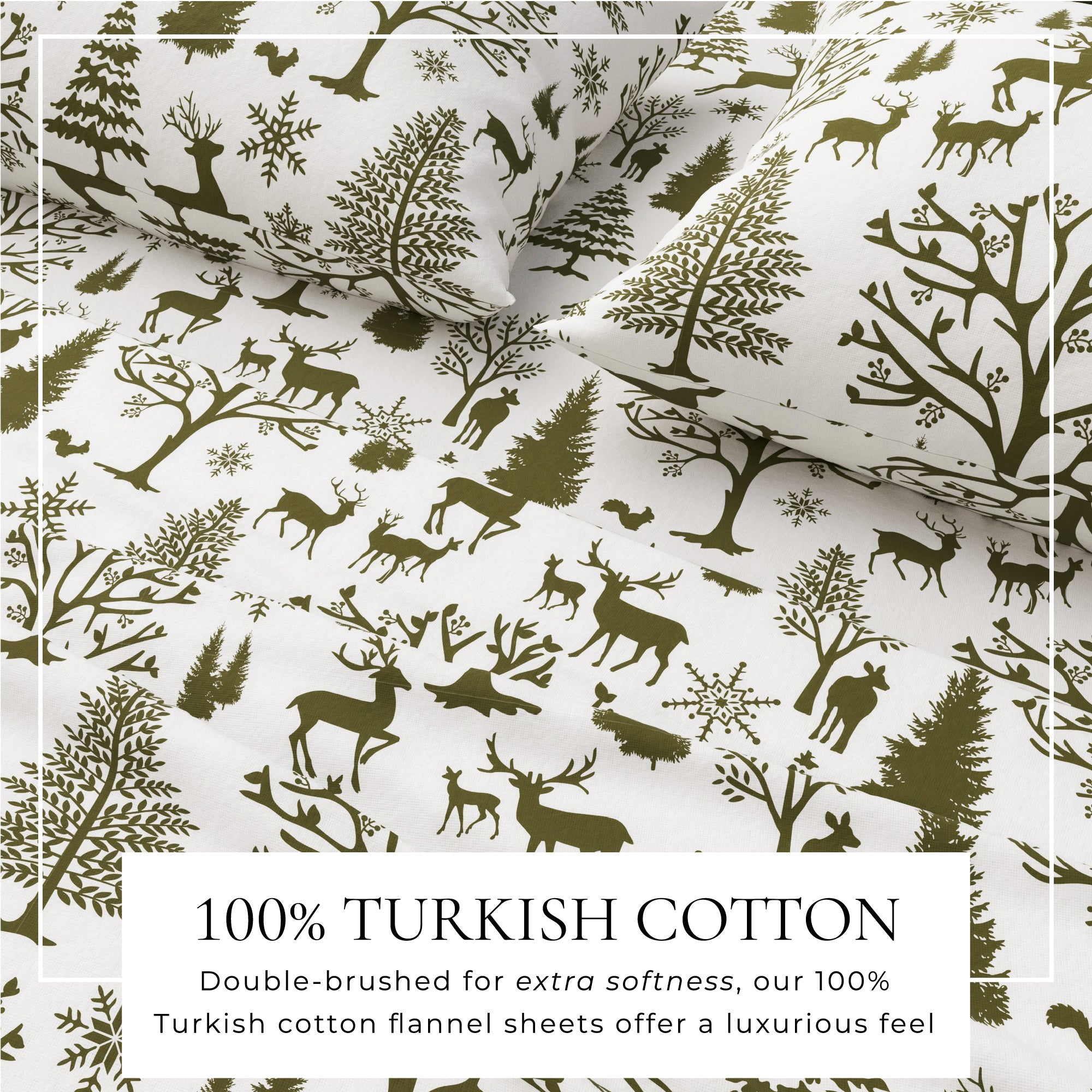 Turkish Cotton Flannel Sheet Sets - Lakeview Collection