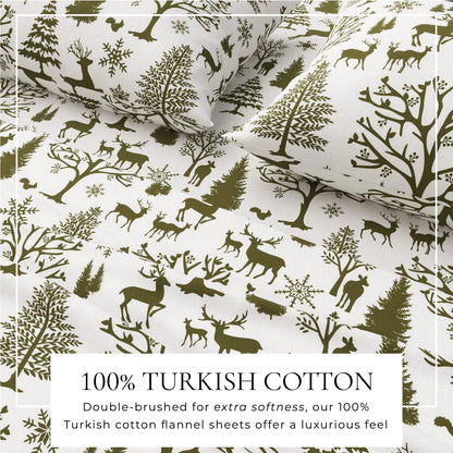 Turkish Cotton Flannel Sheet Sets - Lakeview Collection