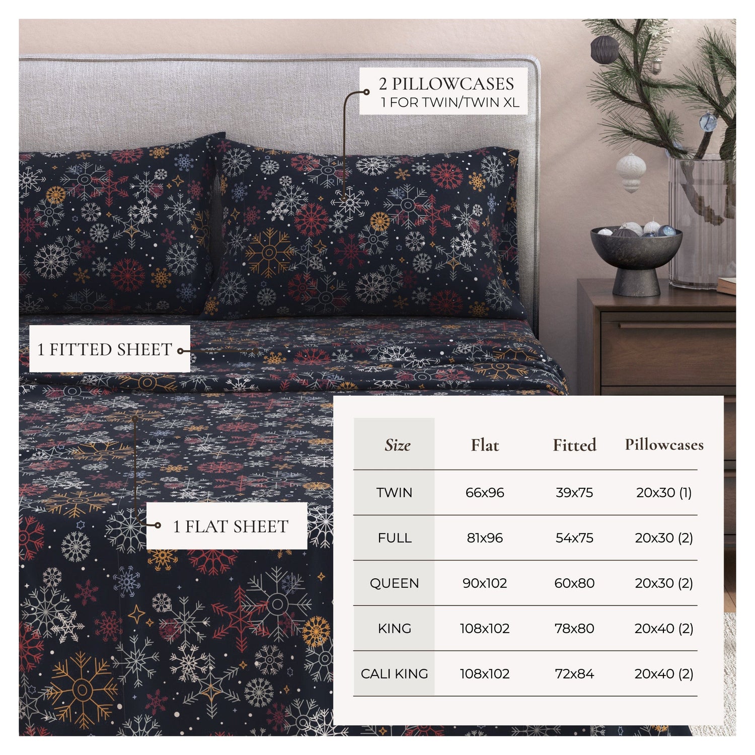 Turkish Cotton Flannel Sheet Sets - Lakeview Collection