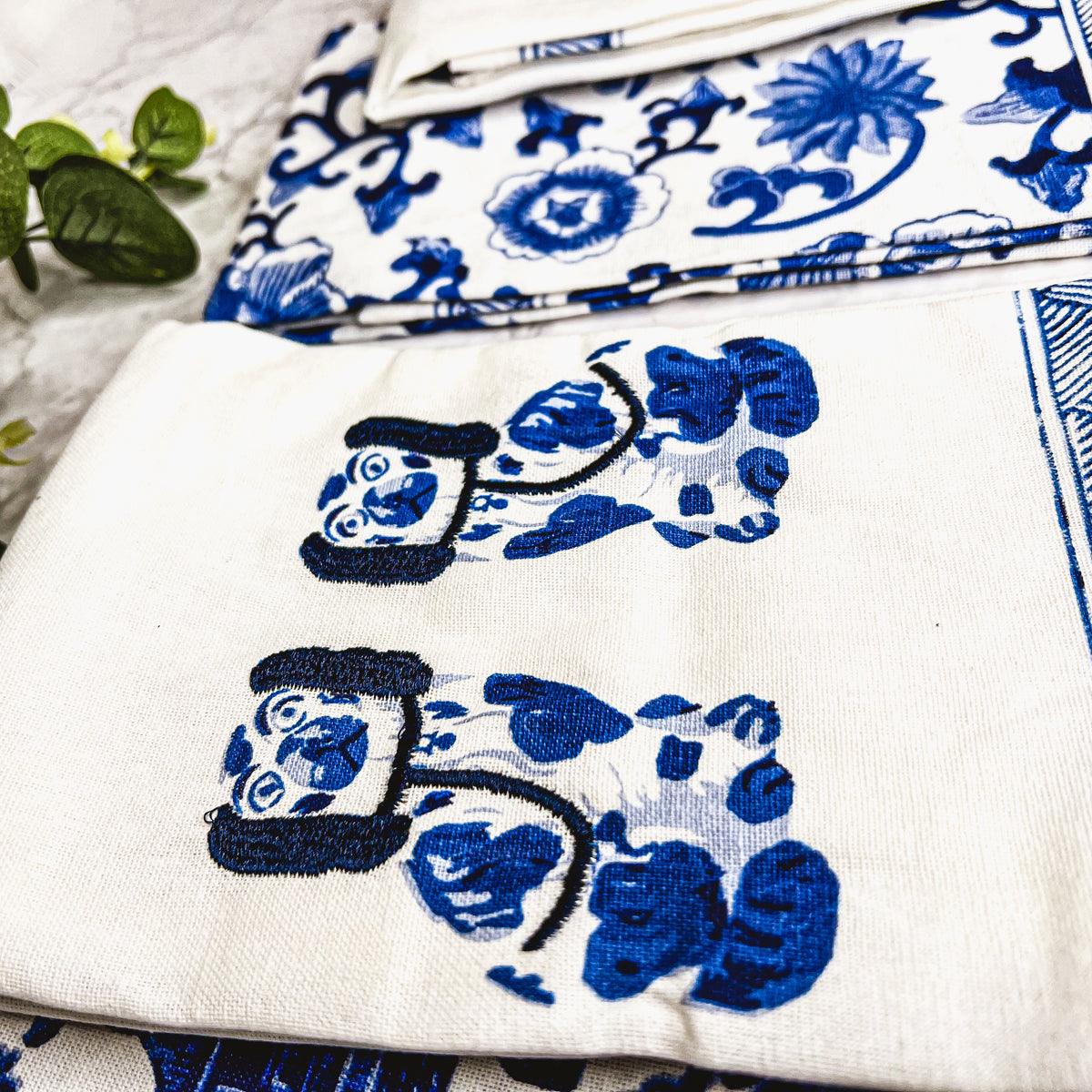 Blue Chinoiserie Tea Towels
