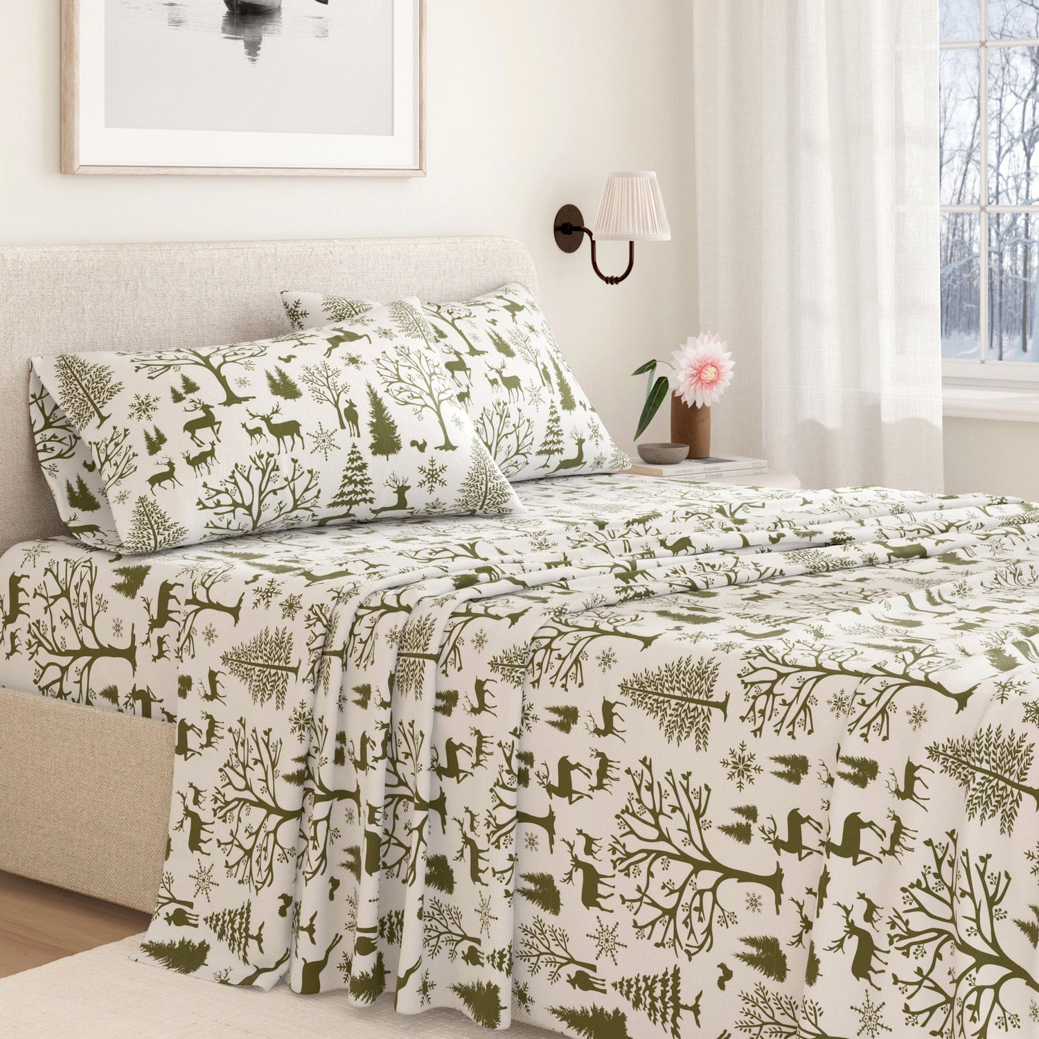 Turkish Cotton Flannel Sheet Sets - Lakeview Collection