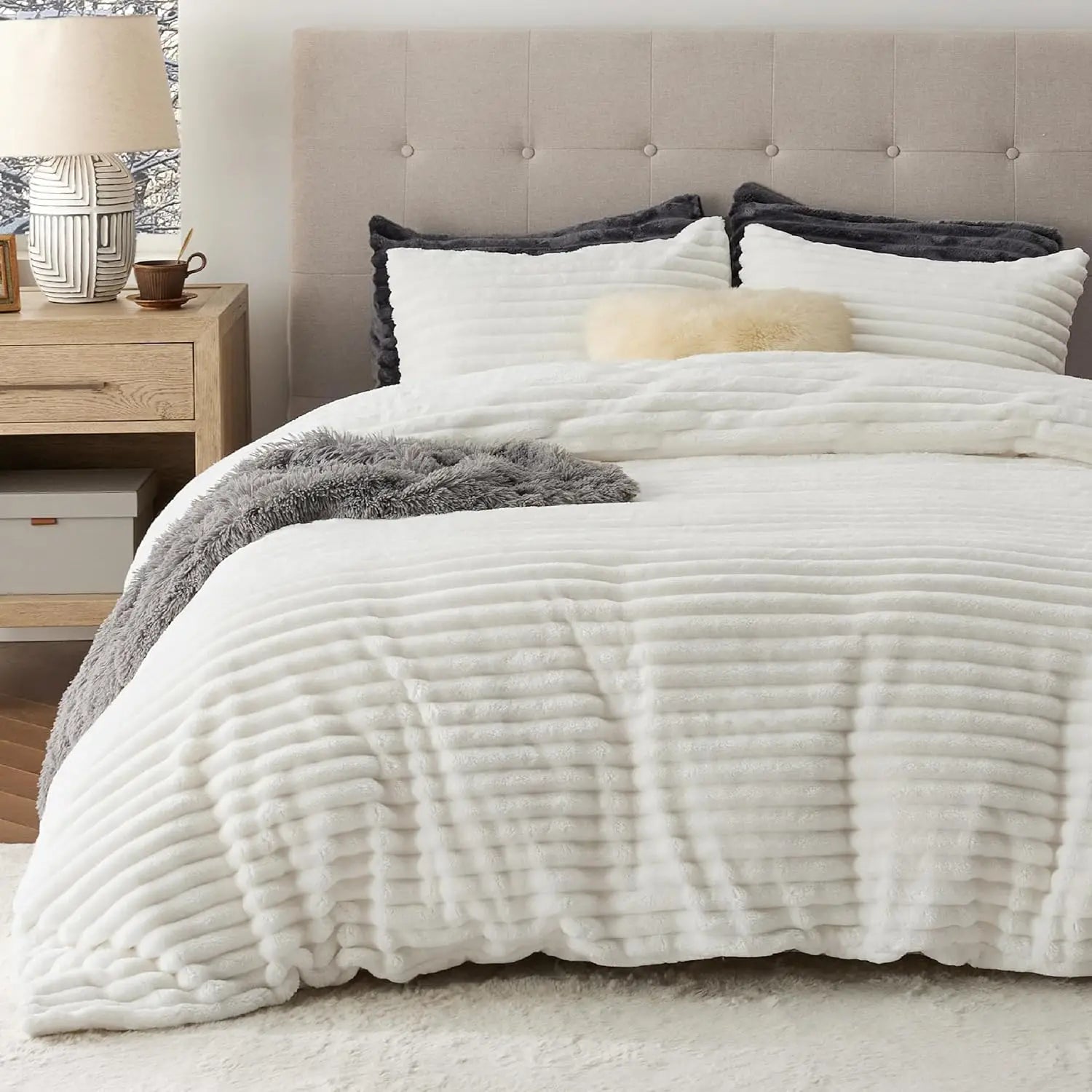 Ultra Soft Flannel Duvet Set - queen