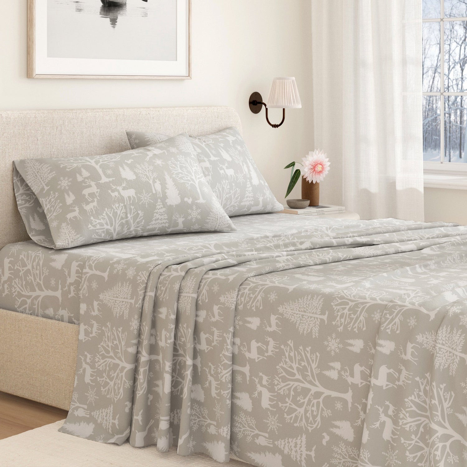 Turkish Cotton Flannel Sheet Sets - Lakeview Collection