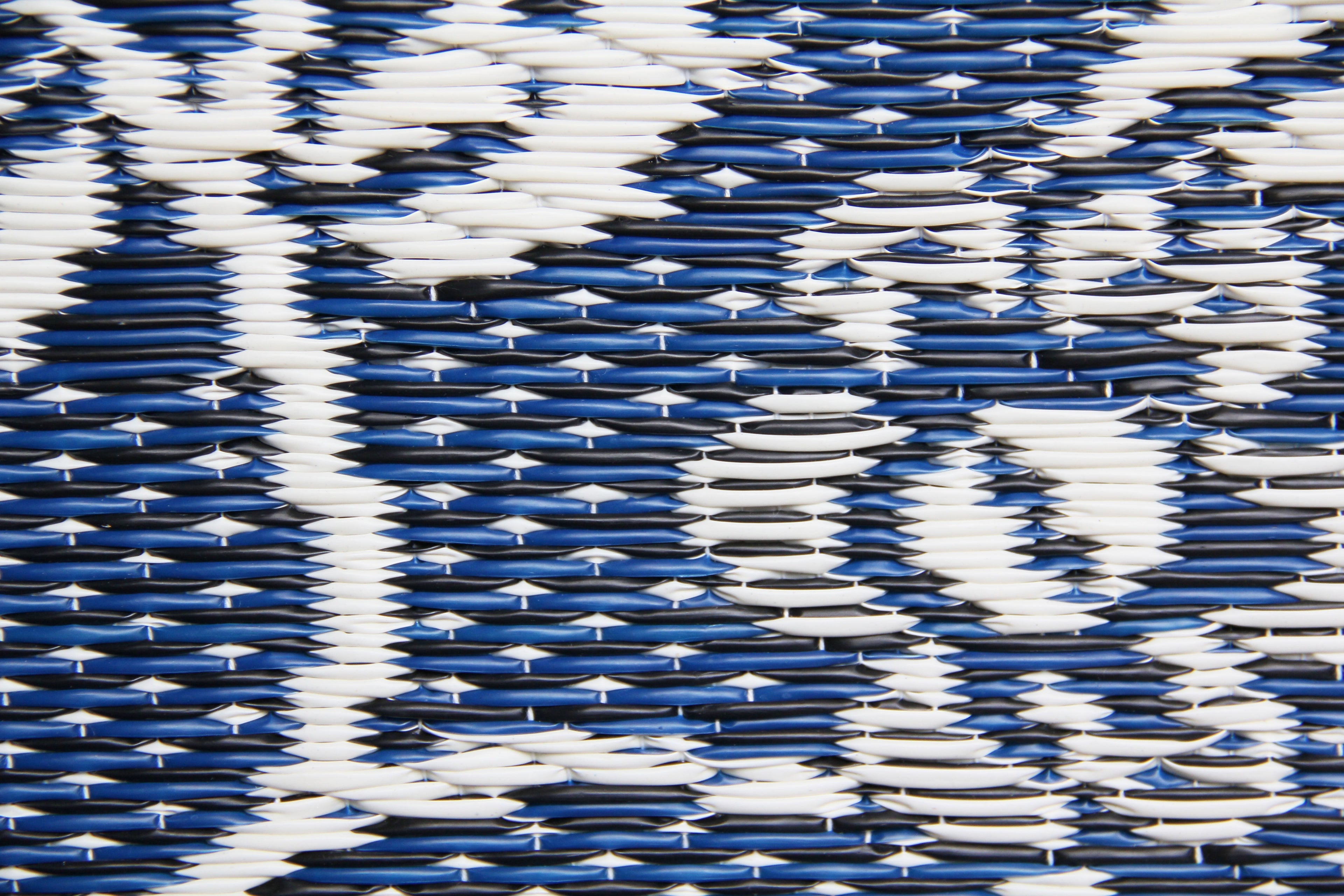 Garland Blue &amp; White Reversible Outdoor Mat