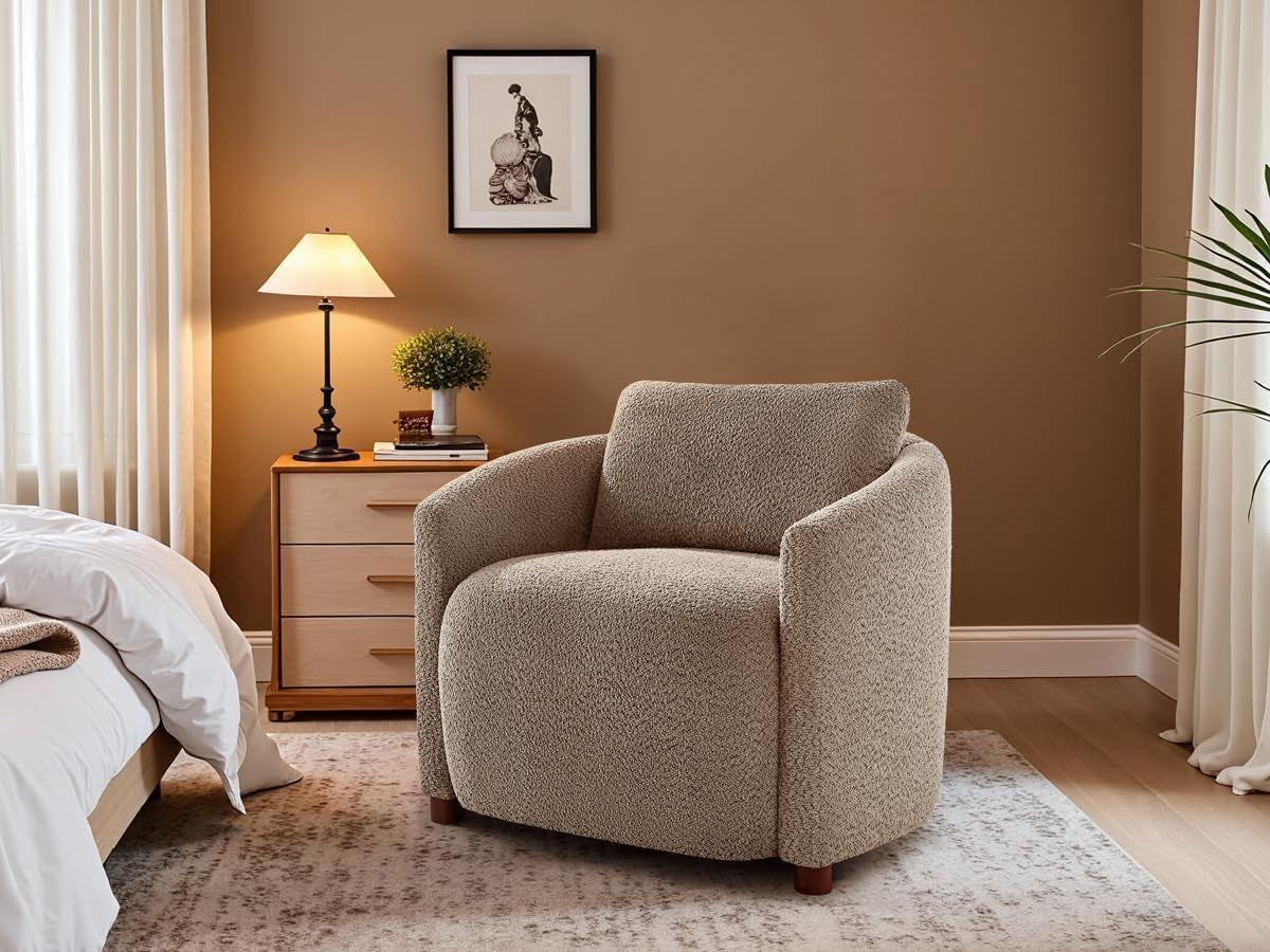 Boucle Barrel Chairs - 2 pc Set