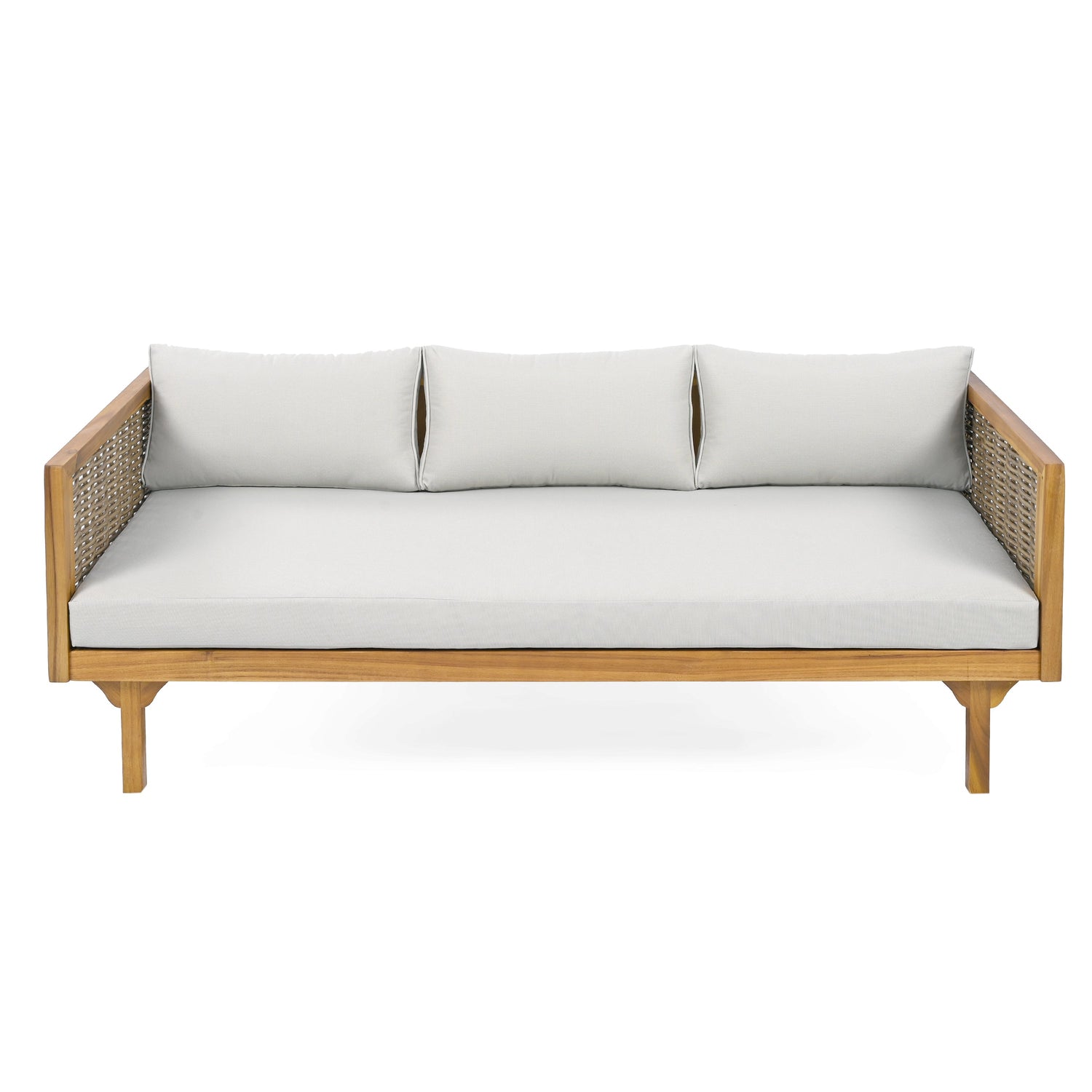 2 Piece Set - CLAREMONT 3 SEATER DAYBED + ACACIA WOOD TABLE