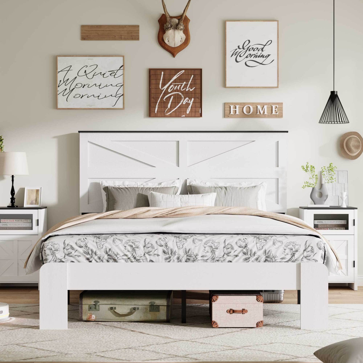 Farmhouse Platform Bed Frame - Queen
