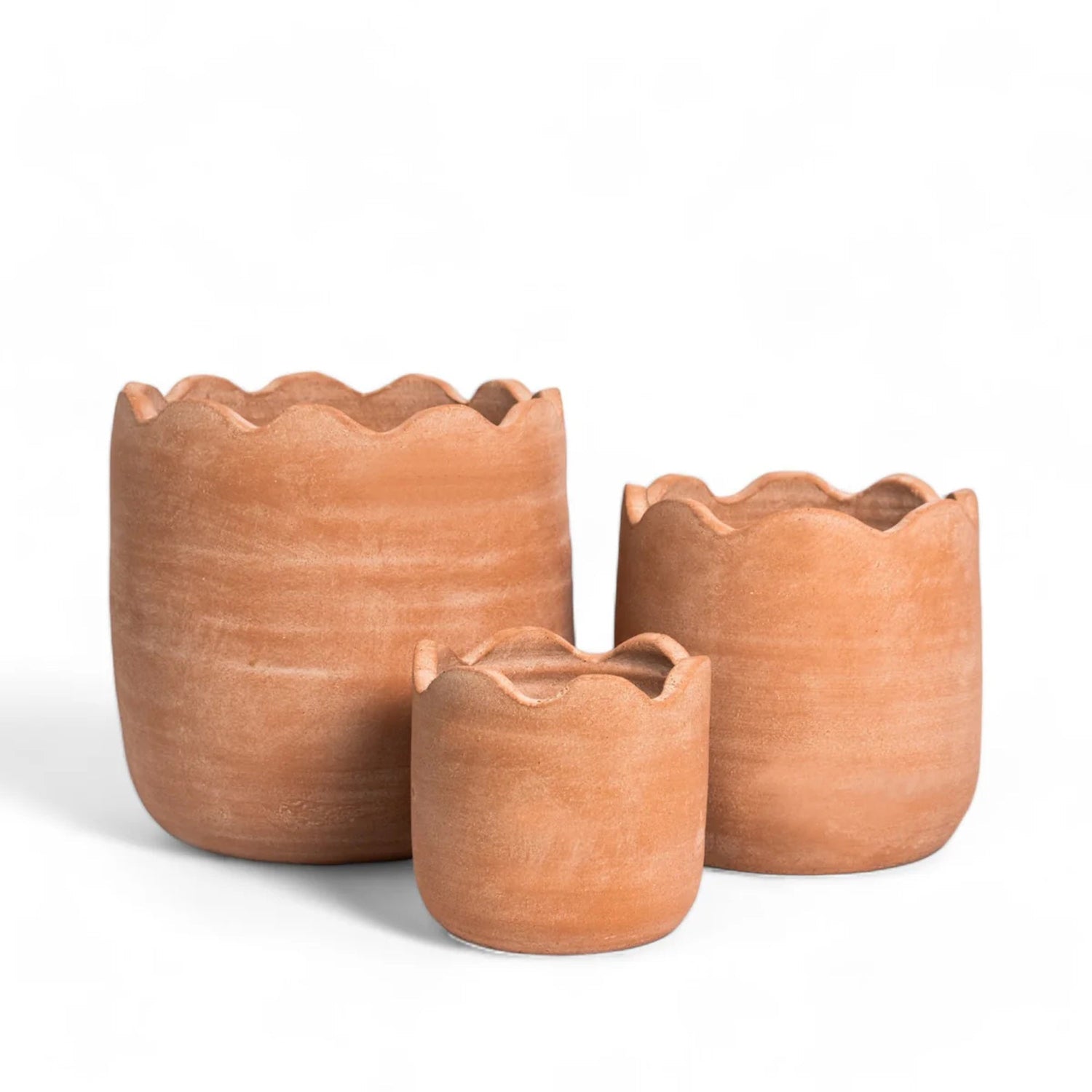 Terracotta Wavy Planter - Medium