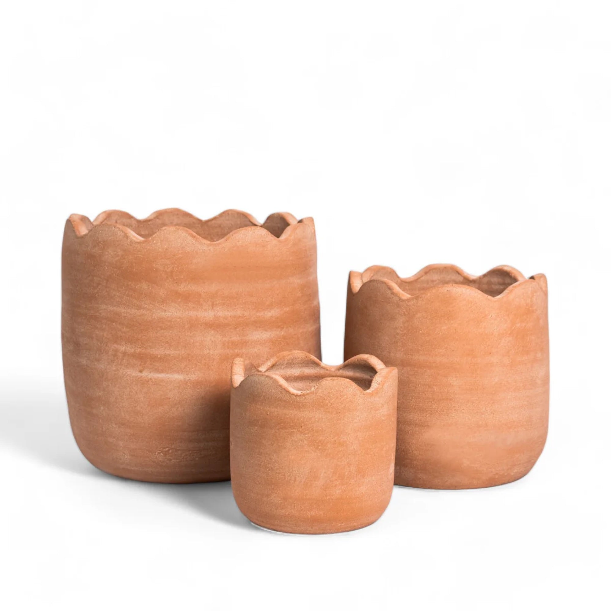 Terracotta Wavy Planter - Medium