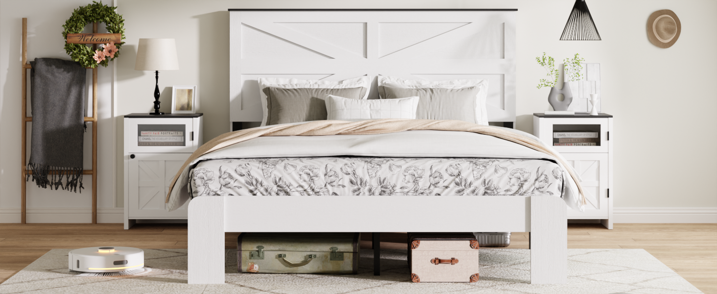 Farmhouse Platform Bed Frame - Queen