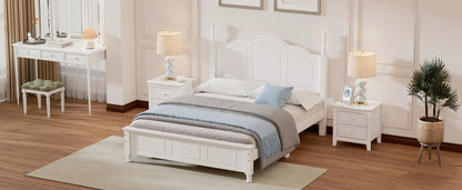 Full Size Farmhouse Bed Frame in White