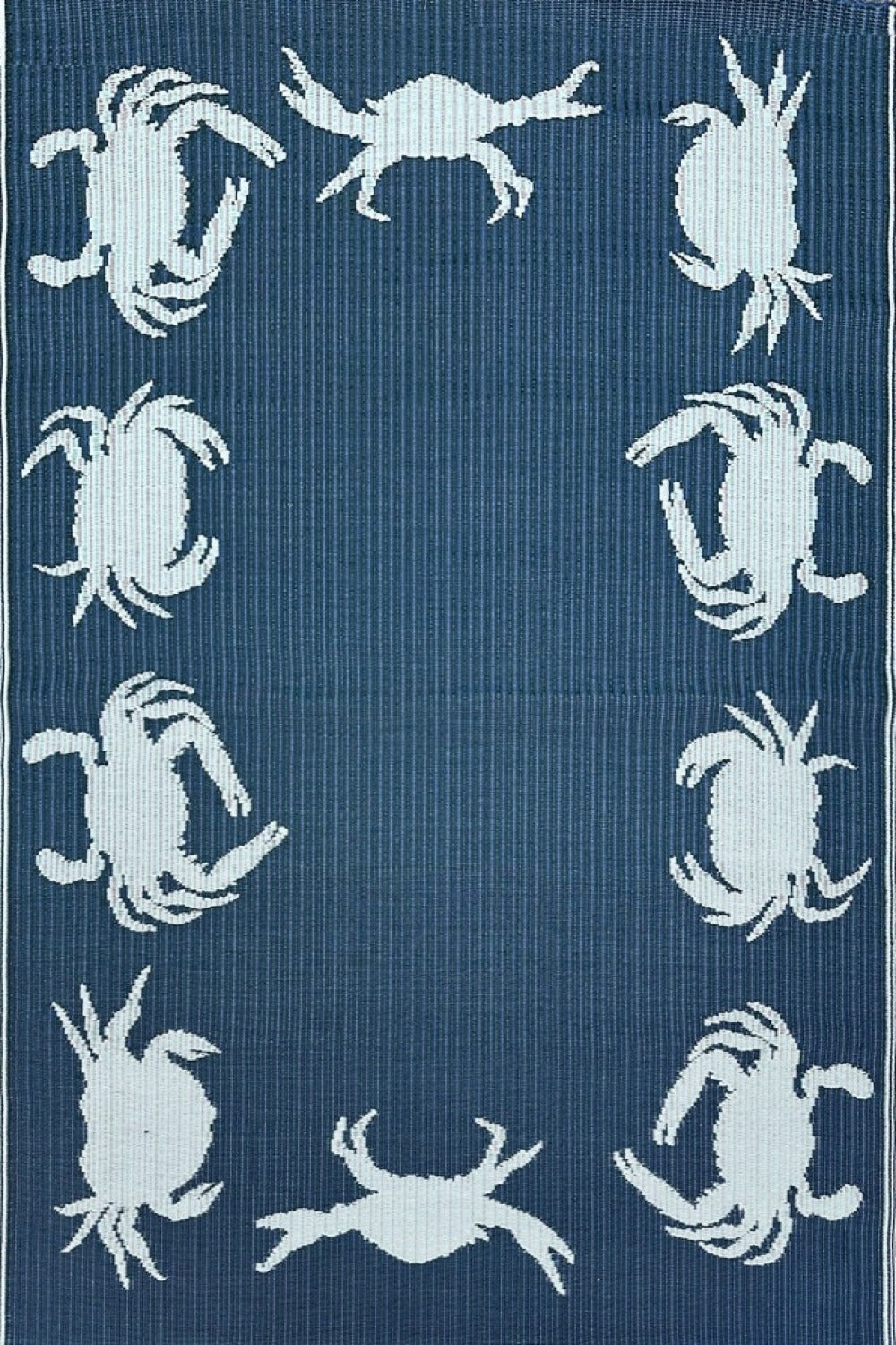 Crab Blue &amp; Teal Outdoor Mat