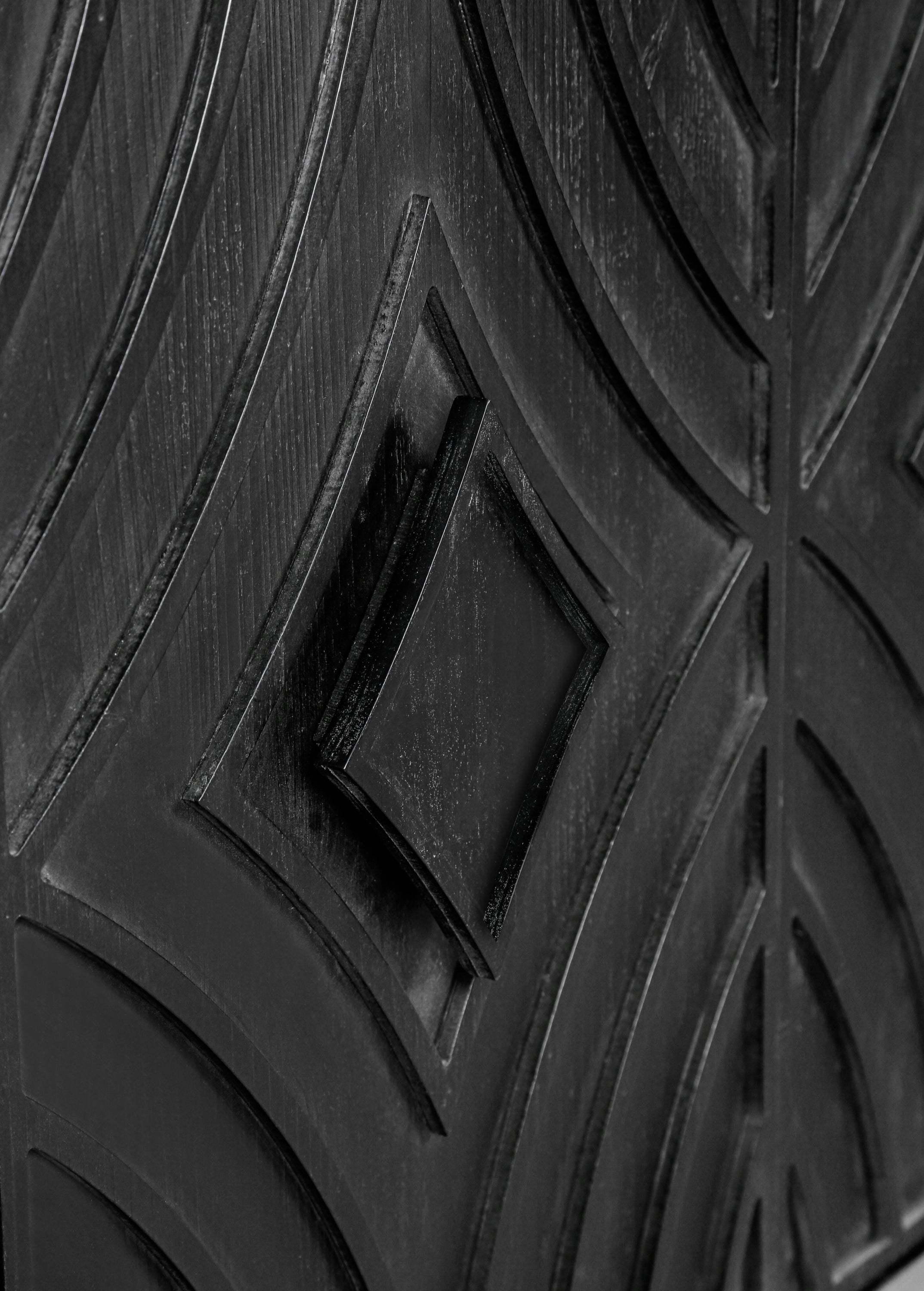 Two-Tone Mid Century Diamond Sideboard - 60"