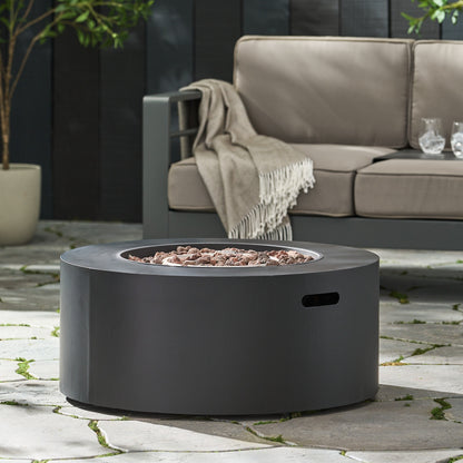 Round Gas Fire Pit