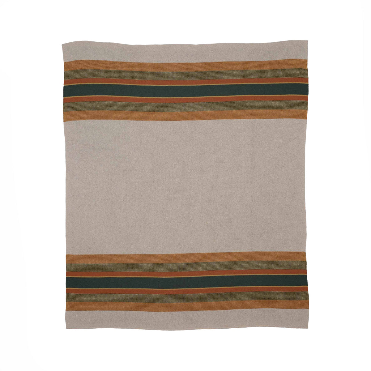 Lodge Stripe - Cotton Sustainable Knit Throw Blanket
