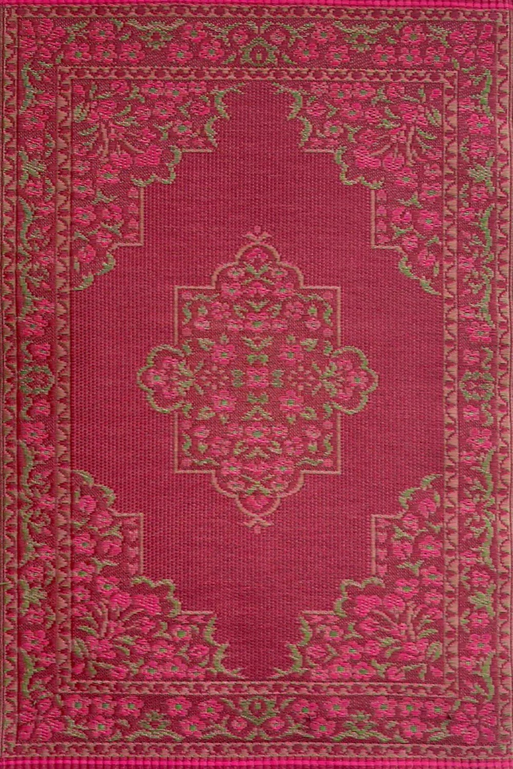 Bouquet Red Outdoor Mat