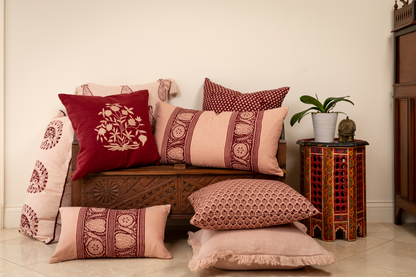 Samodh Blush Decorative Pillow Cover with Tassels