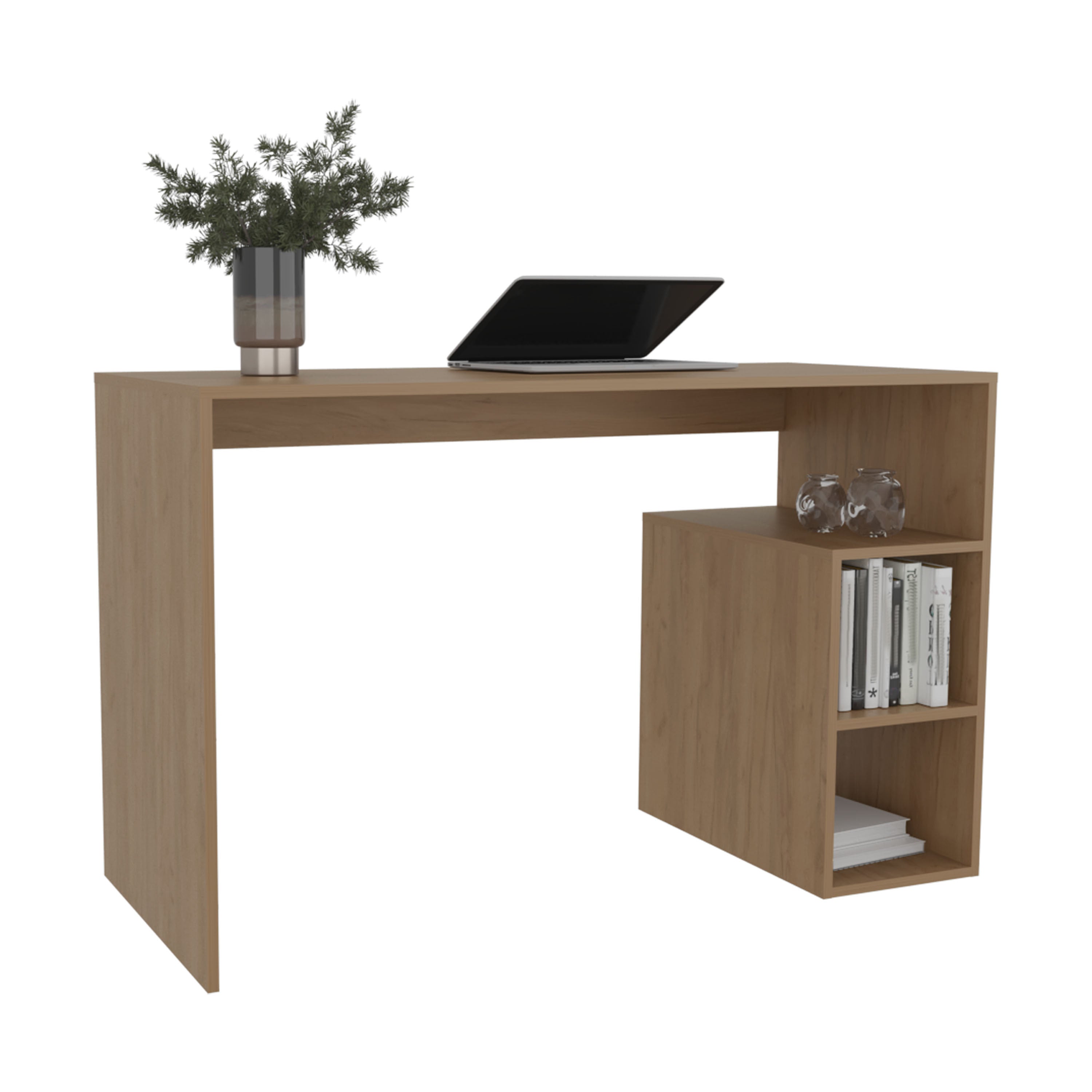 Solid Oak Office Desk - Natural
