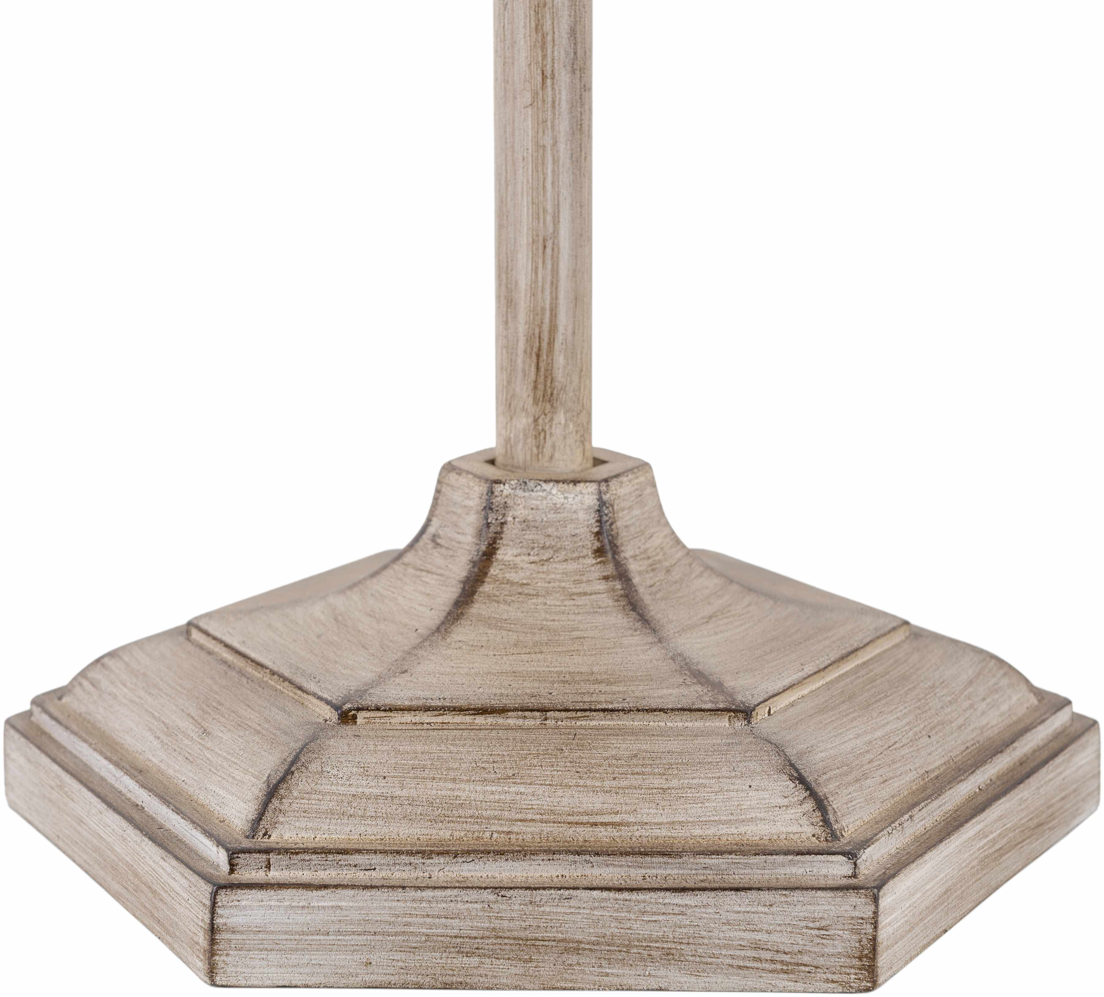 Esmeralda Resin Gray &amp; Beige Floor Lamp