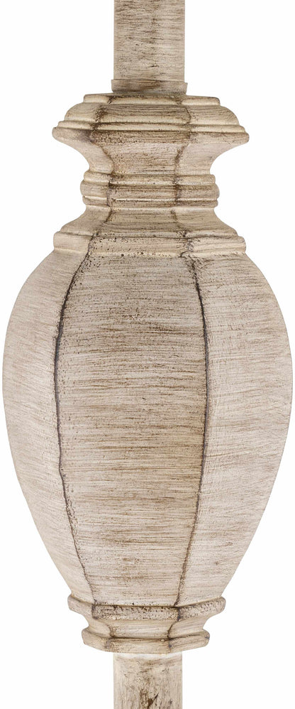Esmeralda Resin Gray &amp; Beige Floor Lamp
