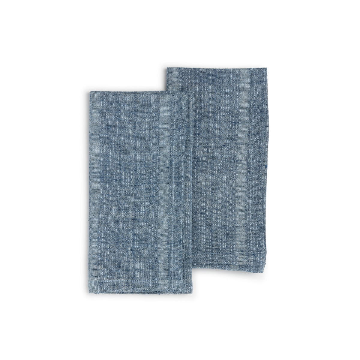 Set of 2 Handwoven Organic Cotton Napkins - 3 Colors