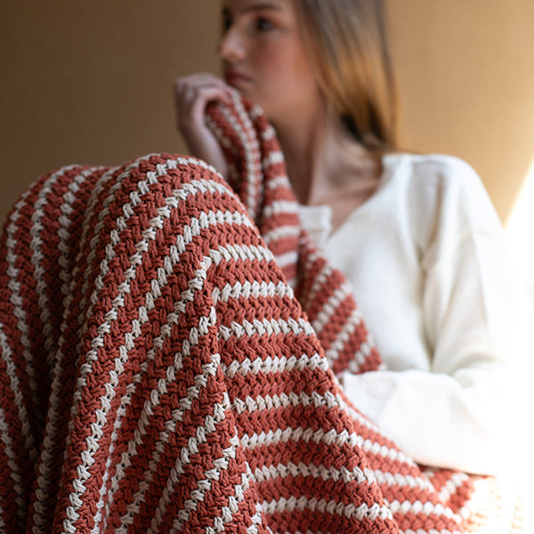 Tara Organic Cotton Knit Throw Blanket