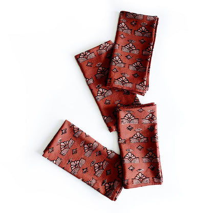 Handmade Block Printed Cotton Napkins (Set of 4) - Topha