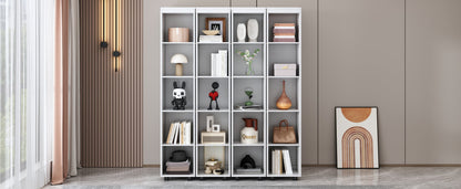 Queen Murphy Bed with Storage Doors - White