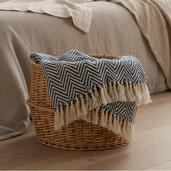 Cara Throw in Blue
