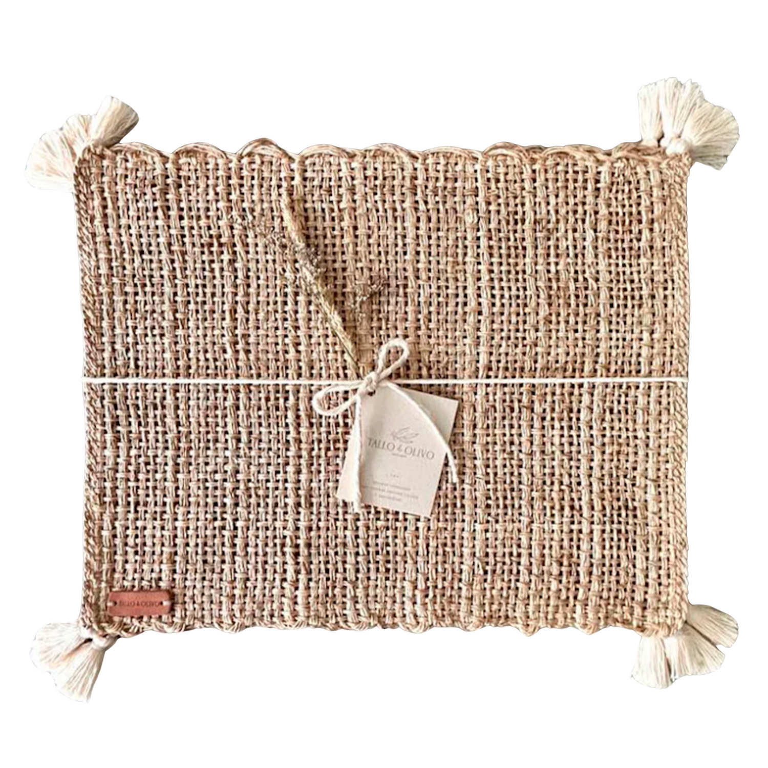 S/4 Rectangular Placemat with Tassels