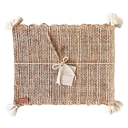 S/4 Rectangular Placemat with Tassels