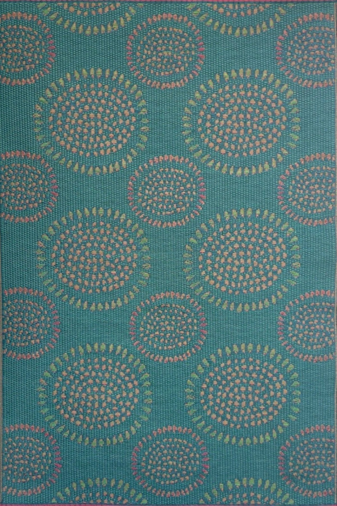 Molly Teal Outdoor Mat