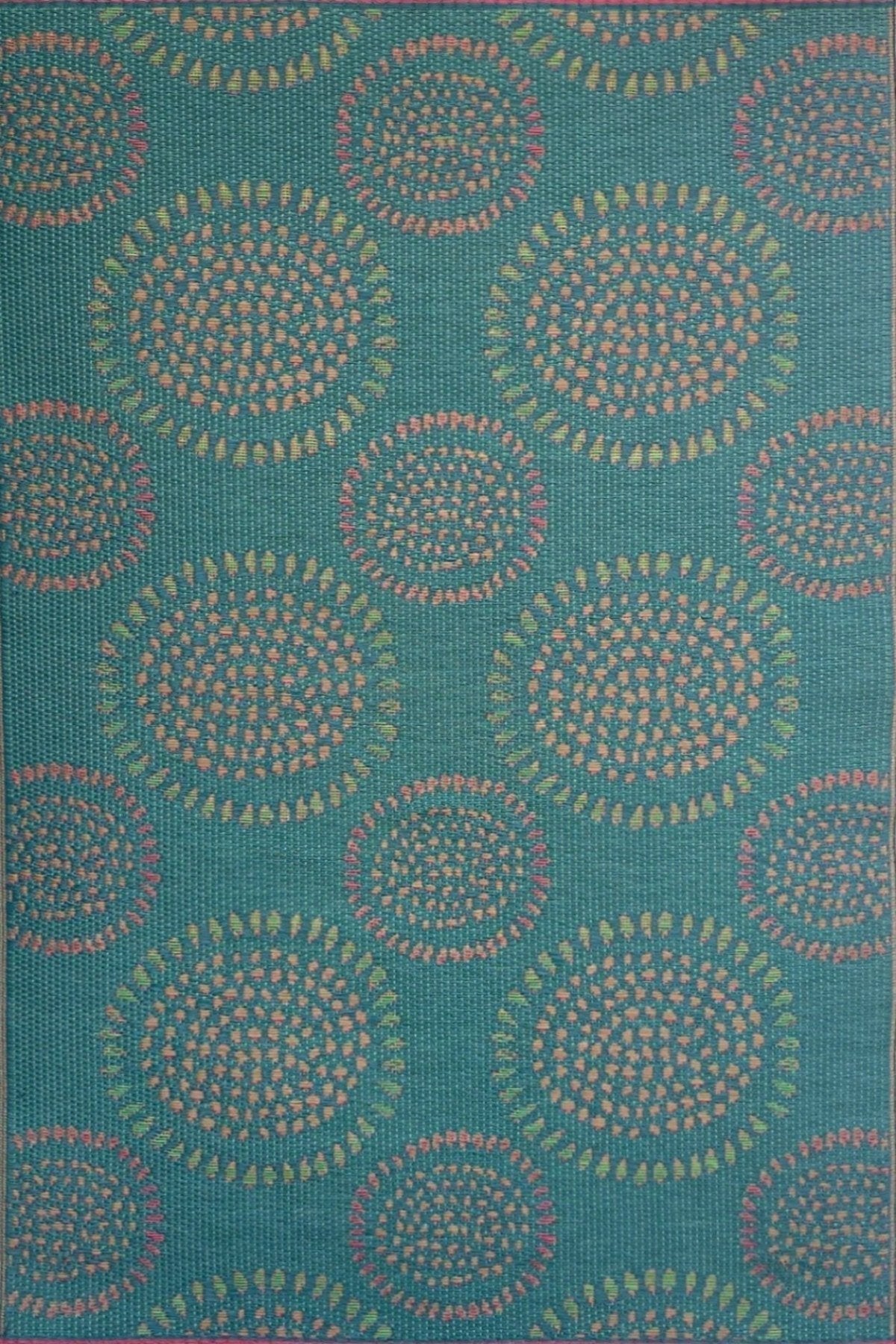 Molly Teal Outdoor Mat