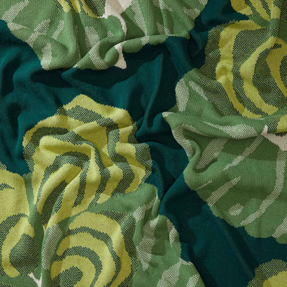 Floréal 7 by E.A. Seguy - Cotton Sustainable Knit Floral Throw Blanket