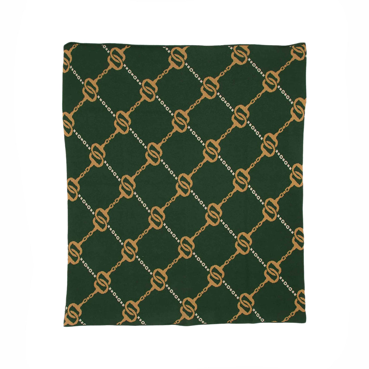 Equestrian House of Bits - Cotton Sustainable Knit Throw Blanket