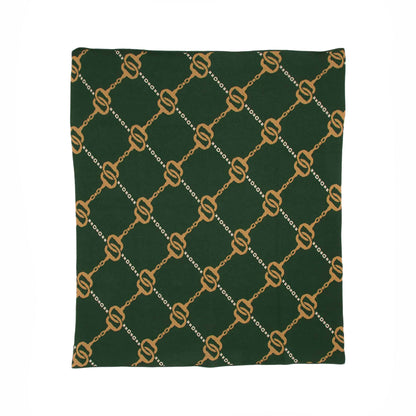 Equestrian House of Bits - Cotton Sustainable Knit Throw Blanket