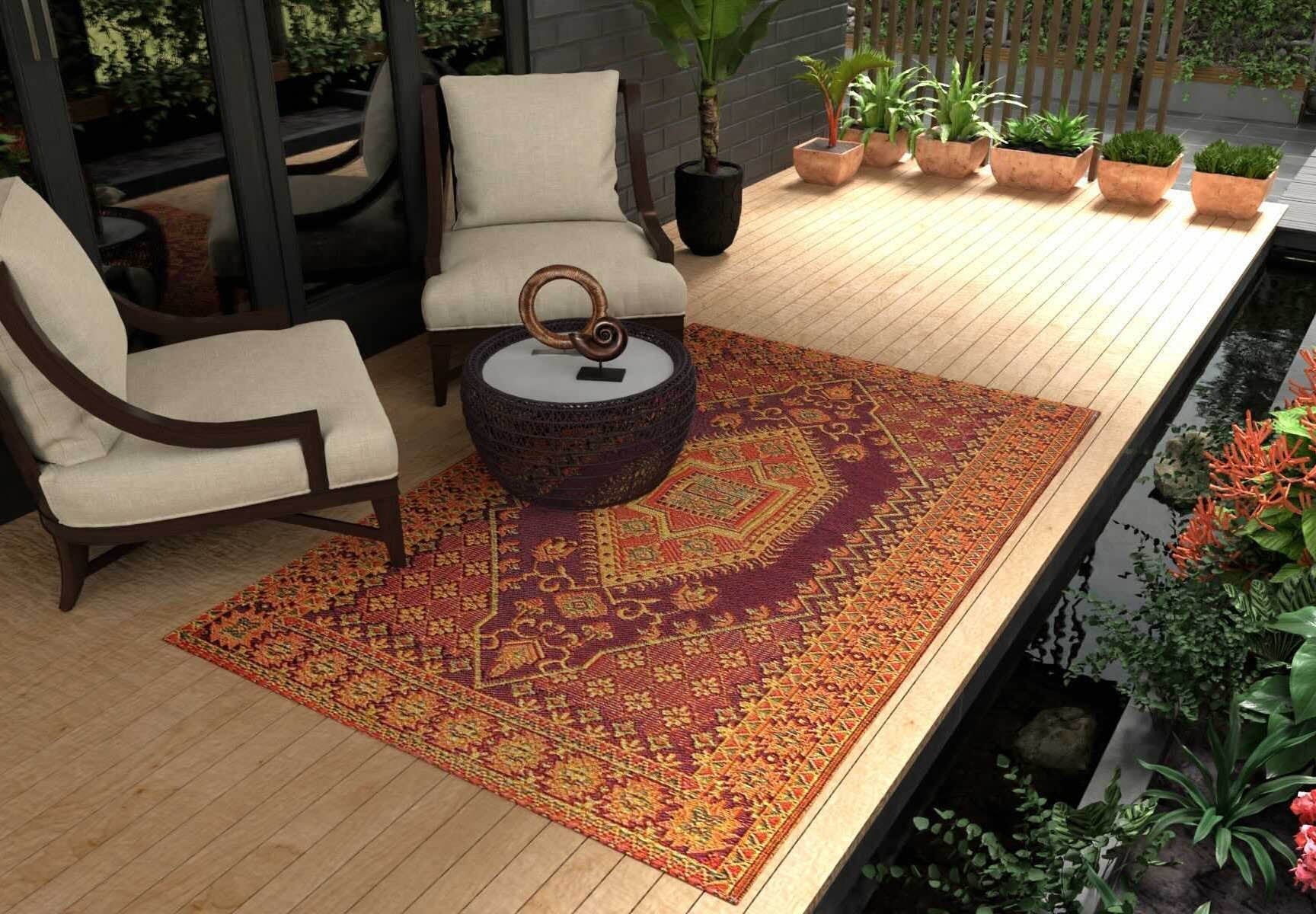 Turkish Rust - Handmade Reversible Outdoor Mat