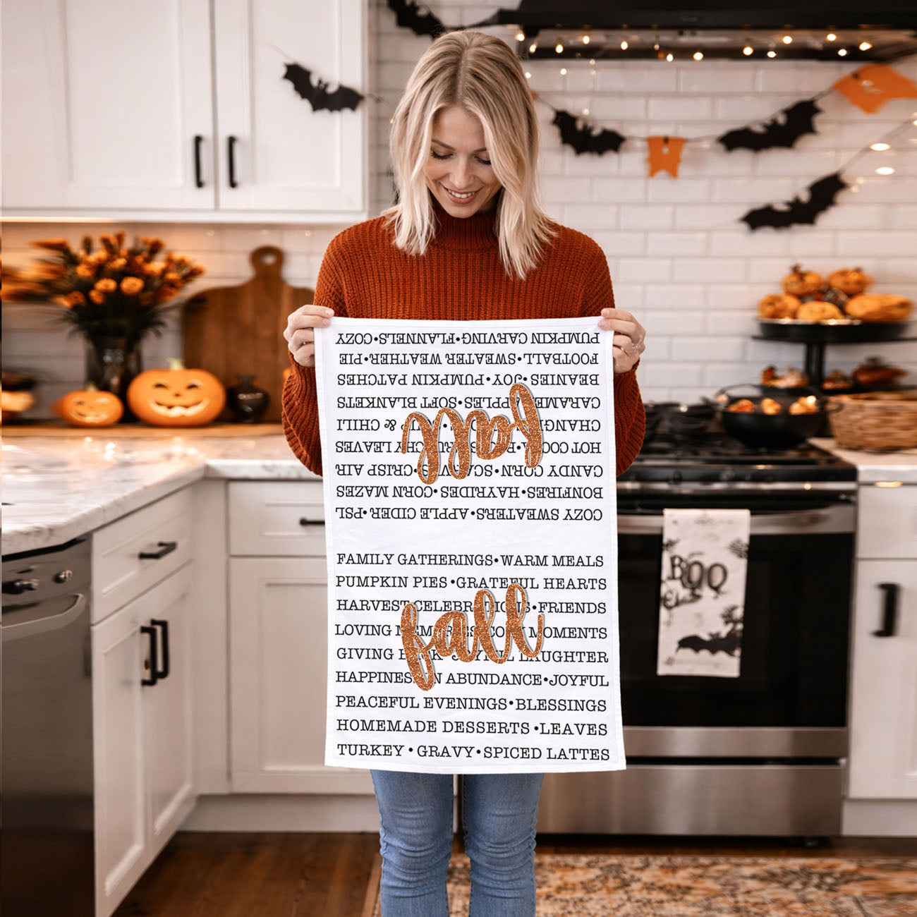 Fall Love Kitchen Towel