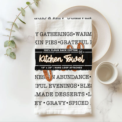 Fall Love Kitchen Towel