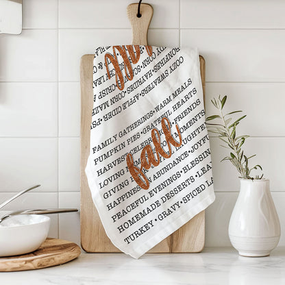 Fall Love Kitchen Towel