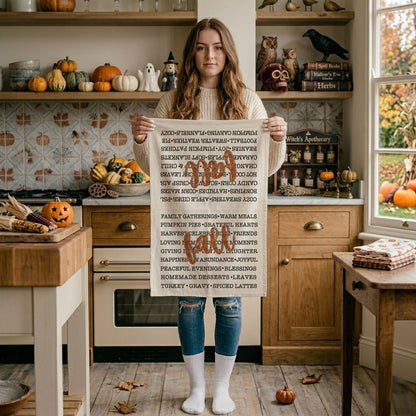 Fall Love Kitchen Towel