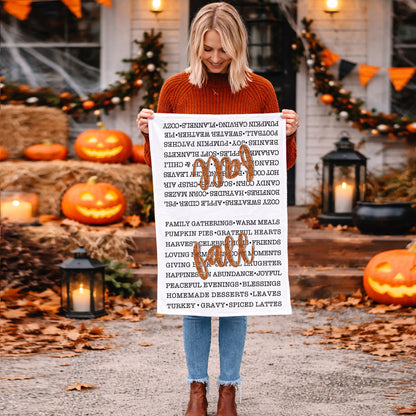 Fall Love Kitchen Towel